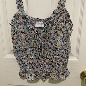 Floral Sienna Sky tank top NWOT